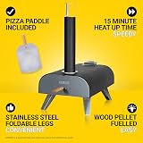 Zanussi ZPO1BPC Outdoor 12 Inch Wood Pellet Pizza Oven with Paddle Cover view 2