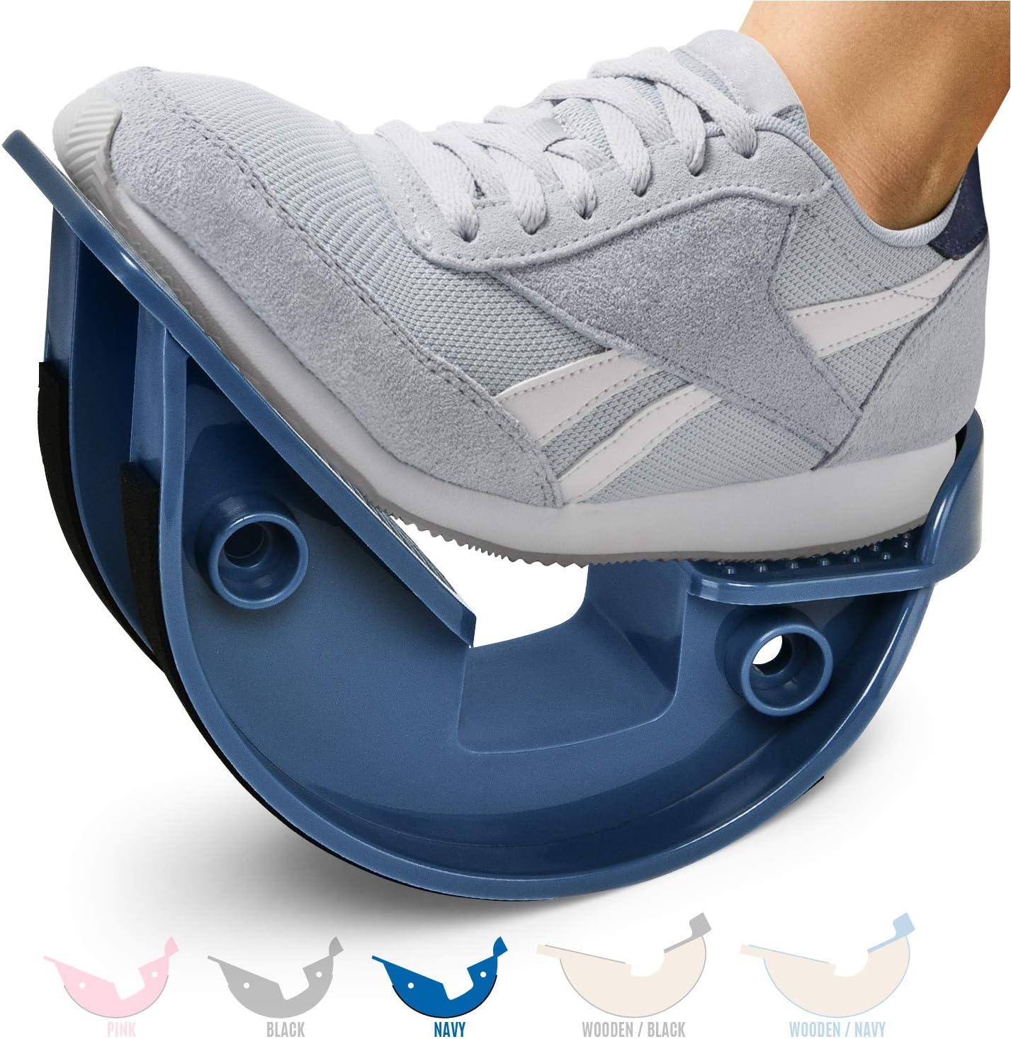 Yes4All Foot Rocker – Calf Stretcher for Pain Relief with Options Available (D. Navy – Unilateral – Plastic): Sports & Outdoors