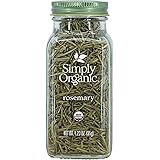Simply Organic Whole Rosemary Leaf, 1.23 Ounce, Pungent, Herbaceous, Fresh Earthy Taste & Aroma, Kosher, Certified Organic