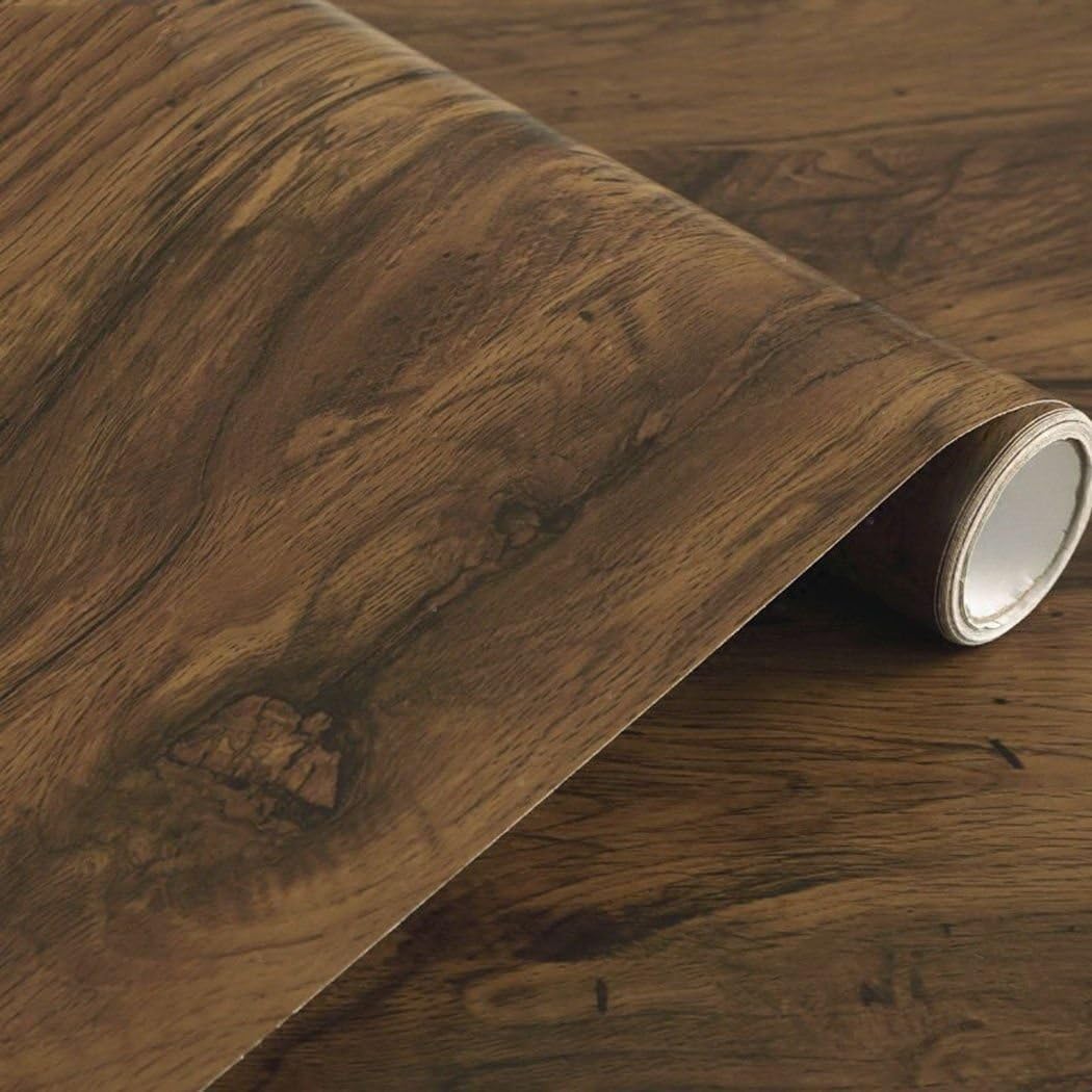 Waddllcor Faux Wood Grain Contact Paper Self Adhesive Vinyl Self Adhesive Shelf Liner Drawer Furniture Countertop Cabinet Sticker 16" x 78.7"