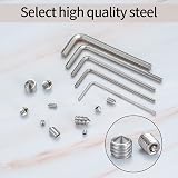 Xiaomoyu 290 Pcs Cone Cup Point Grub Screws M3-M8 with Allen Keys Stainless view 3