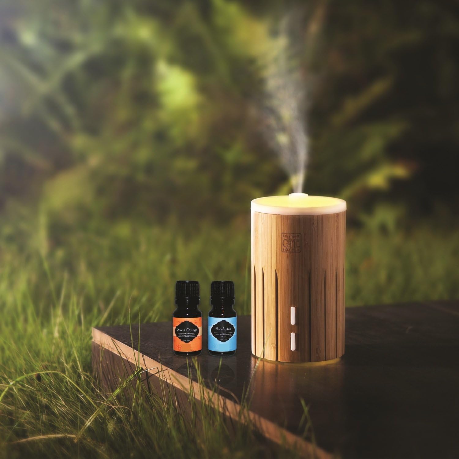YOOKI Ultrasonic Aroma Diffuser, Bamboo