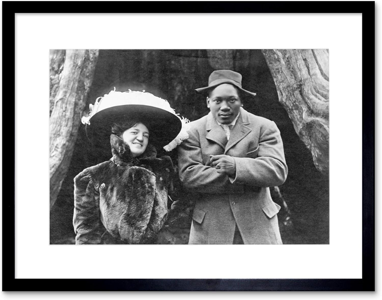 Amazon ヴィンテージジャック ジョンソンボクサーナポレオン妻josephine Framedアートプリントb12 X 12 Inches X 16 Inches ブラック B12x Black アートフレーム ポスター オンライン通販