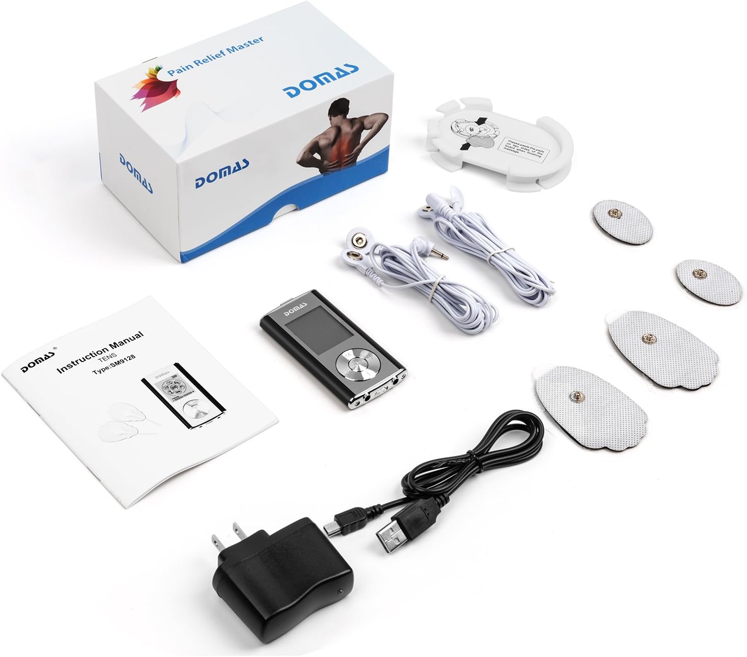 TENS Unit EMS Muscle Stimulator Rechargeable Electronic Pulse Massager Physical Therapy Equipment for Pain Relief: Health & Personal Care