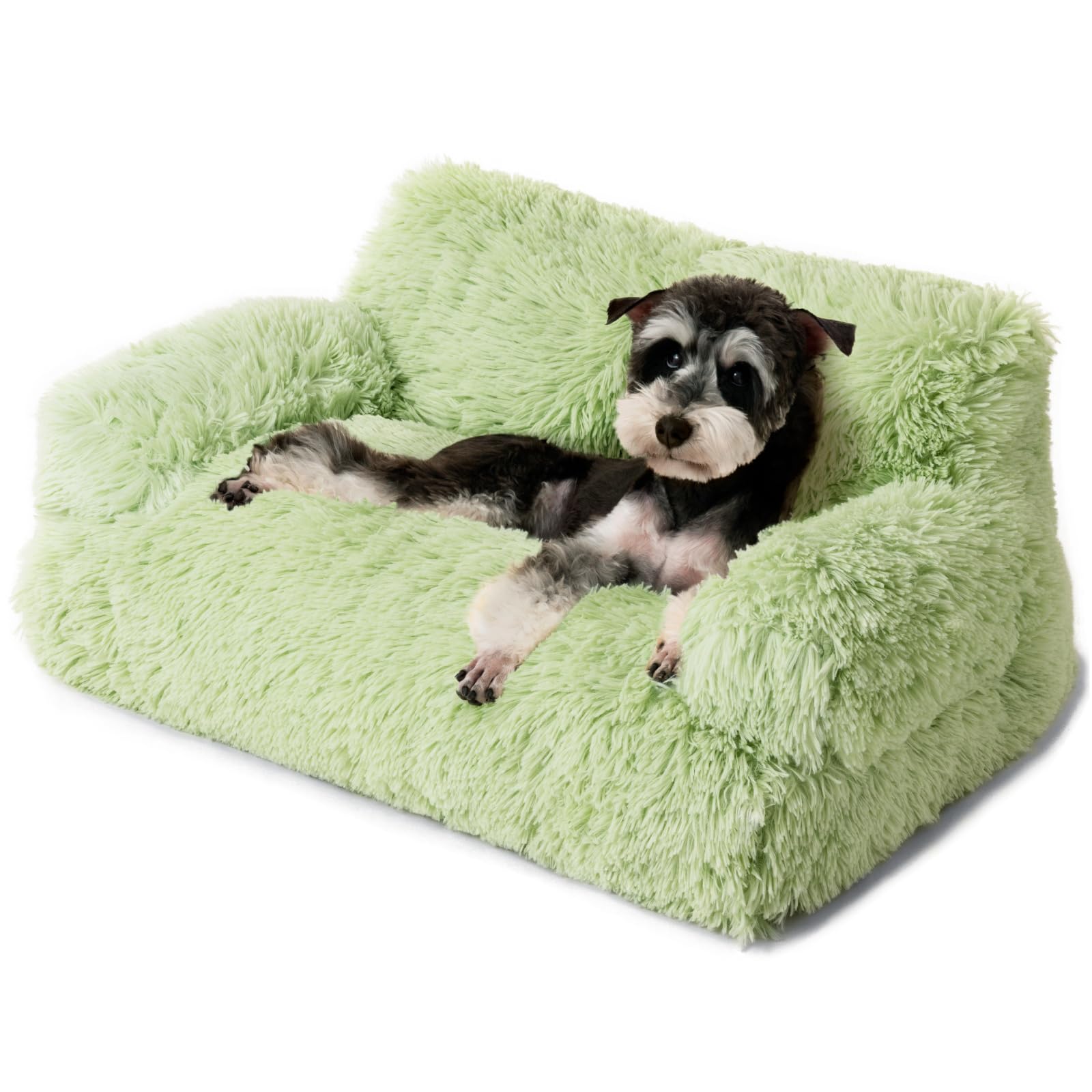 Photo 1 of Mewoo Dog Couch, Small Dog Bed with Removable Washable Cover, Cute Cat Couch for Pets, Cat Beds for Indoor Cats with Anti-Slip Bottom (Green)