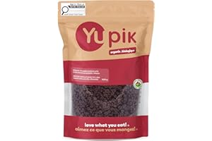 Yupik Organic Dark Chocolate Chips, 70% Cacao, 500 g, No Sugar Added, Gluten-Free, GMO-Free, Kosher, Vegan, Dairy-Free, Small