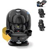 Graco Turn2Me 3-in-1 Rotating Convertible Car Seat, Manchester | 180&deg; Rotation in Rear-Facing Mode; 3 Modes of Use: Rear &amp; Forward-Facing and Highback Booster; Easy SnugLock Installation