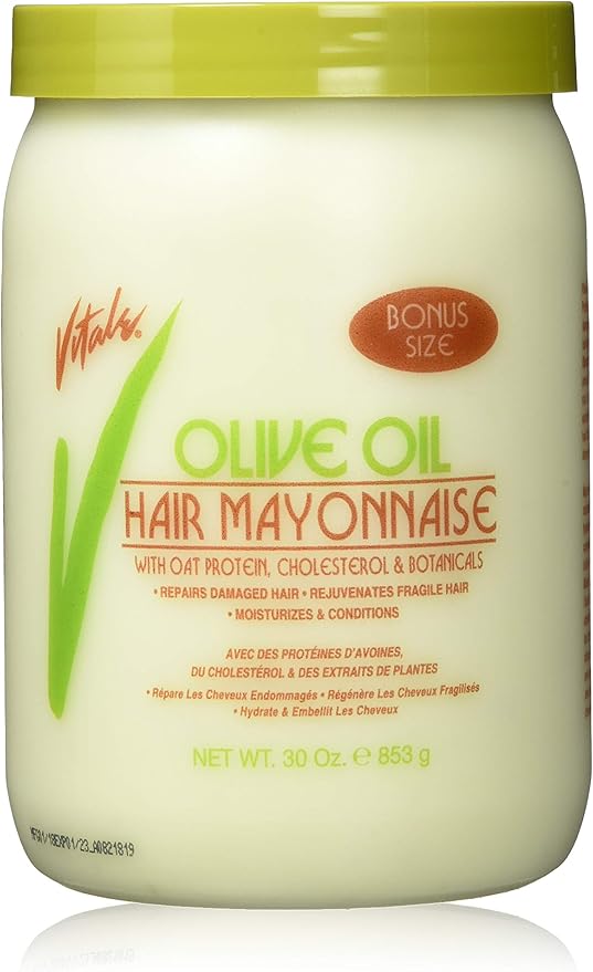Vitale Olive Oil Hair Mayonnaise 30oz With Oat Egg Protein And