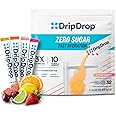 DripDrop Sugar Free Hydration Packets - Zero Citrus Variety Pack - Single Serve Electrolytes Powder Drink Mix - Cherry Limeade, Citrus, Orange, Strawberry Lemonade - Non-GMO, Gluten Free - 32 Sticks