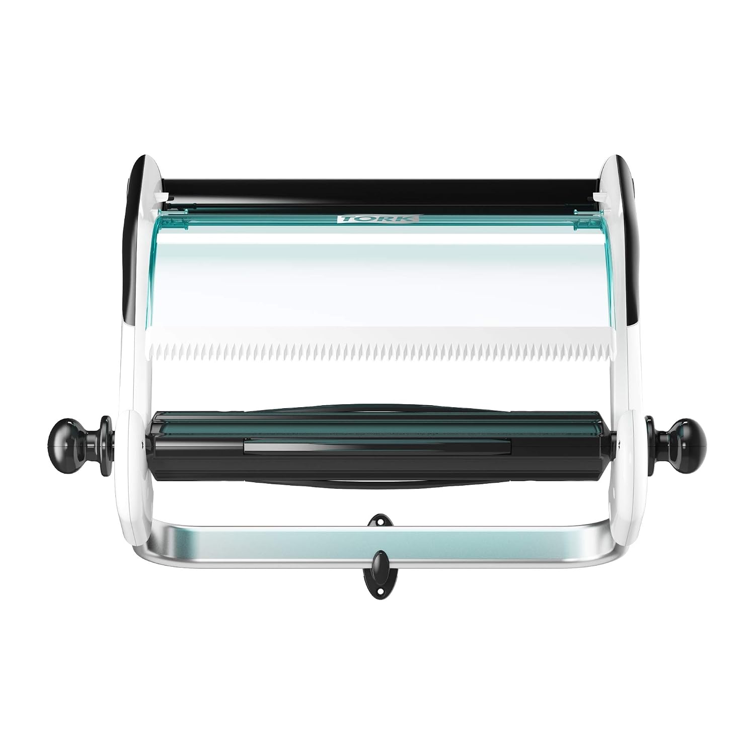 Tork Wall Stand Dispenser White and Turquoise W1, Wall Mounted, Performance Range, 652100, White,turquoise - Image 4