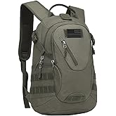 ArcEnCiel 15L Motorcycle Backpack Tactical Bag Rucksacks for Outdoor Camping Trekking Hunting with Patch