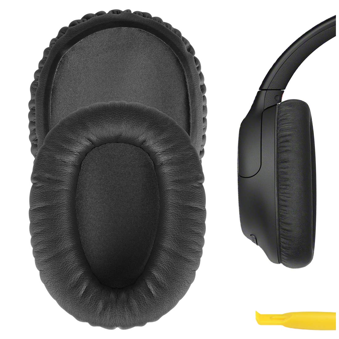 Geekria Replacement Ear Pads Compatible with Sony WH-CH700N, WH-CH710N, WH-CH720N Headphones, Ear Cushions (Dark Grey)