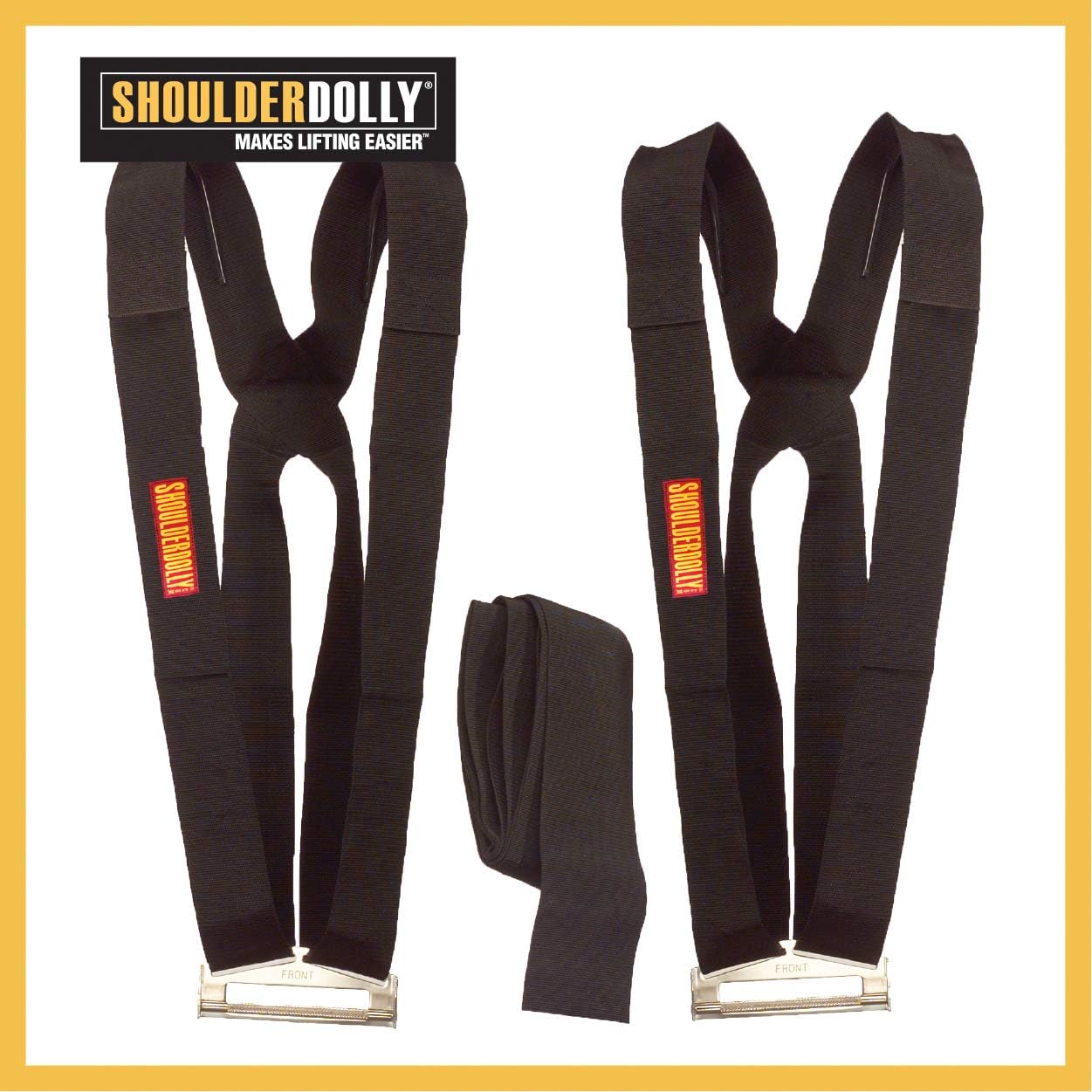 Shoulder Dolly Moving Straps - Lifting Strap for 2 Movers - Move, Lift, Carry, And Secure Furniture, Appliances, Heavy, Bulky Objects Safely, Efficiently, More Easily Like The Pros - Essential Moving Supplies - LD1000: Home Improvement