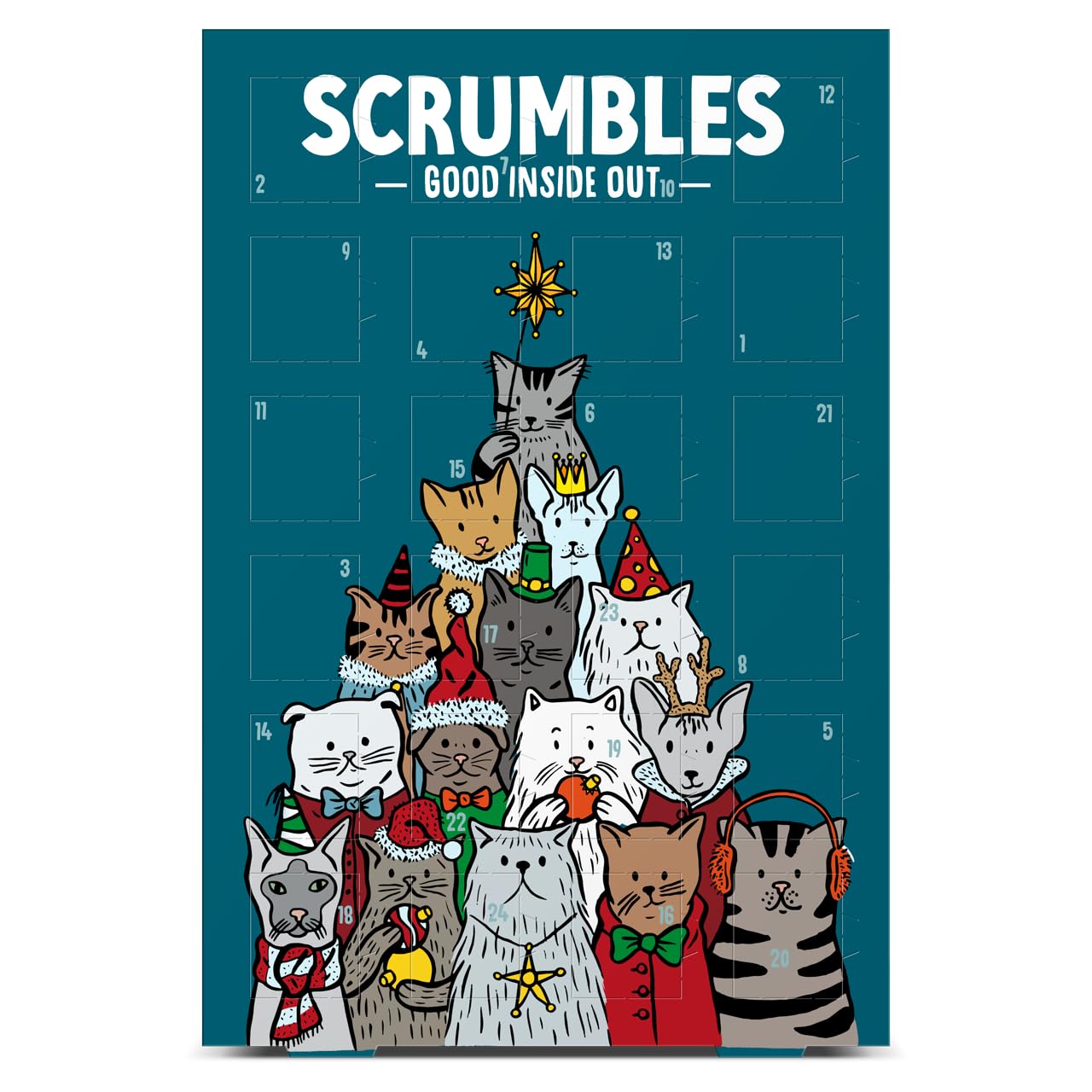 Scrumbles Good Inside Out Merry Kittymas Cat Advent Calendar