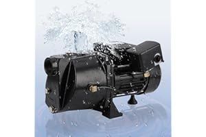 TackView 1.75 HP Cast-Iron Shallow-Well Jet Pump, 2,070 GPH @ 216 ft Head, 115 V/230 V Dual-Voltage, Auto Pressure Switch, 25