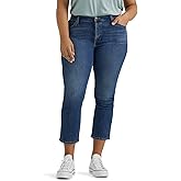 Lee Womens Plus Size Legendary Mid-Rise 21" Capri Jean