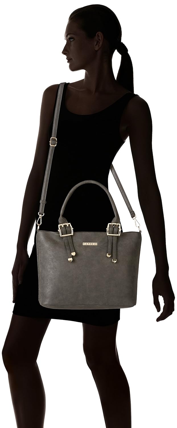 caprese helly women's satchel (black)