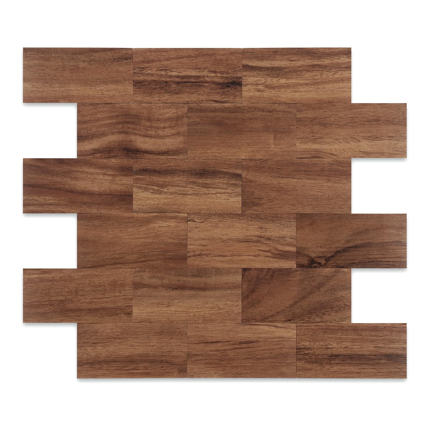 Photo 1 of Reovatile 2026 New Upgrade Peel and Stick Backsplash Tile, Peel and Stick 11.34" X 11.57" Wall Tile for Kitchen, Bathroom, Fireplace, Laundry (Brown Woodgrain, 20 Packs)