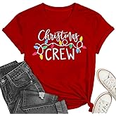 Christmas Lights Women's Tee Shirts - Crew & Loose Casual Tops