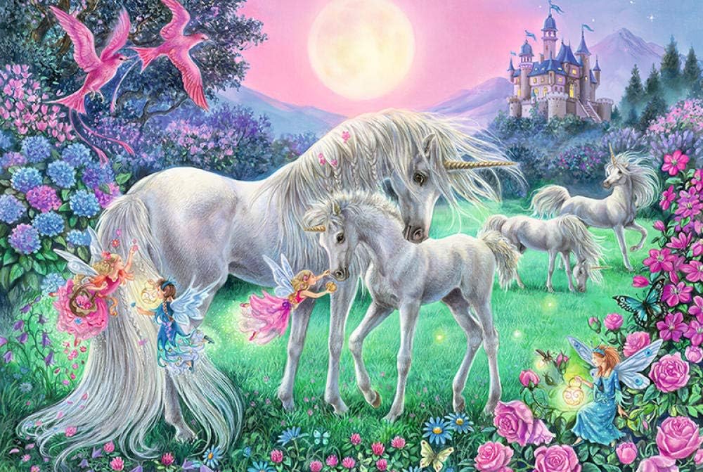 LWQHJJJ 500-1000-1500 Piece Puzzle Unicorn DIY Creative Abstract Game Toy Puzzle -1000sheet