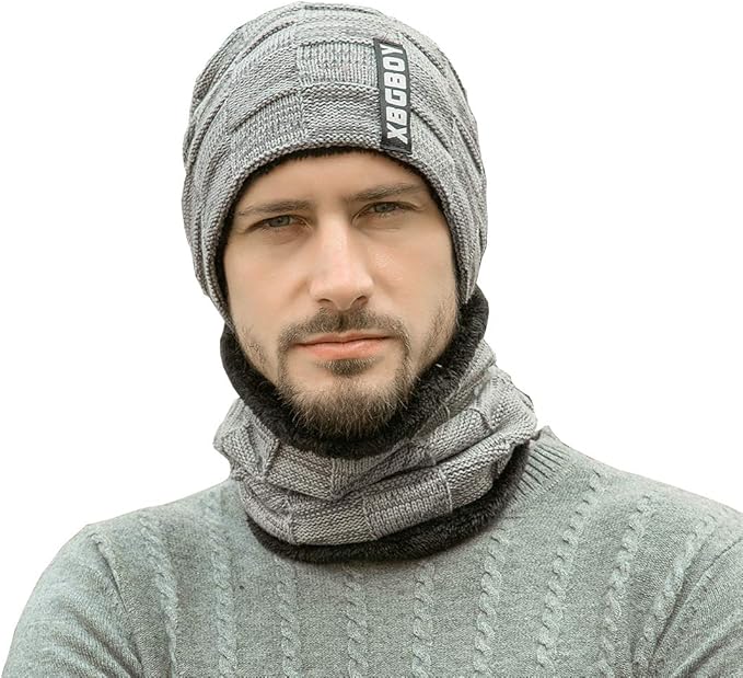 Amazon Koutei ニット帽 ネックウォーマー キャップ セット 裏起毛