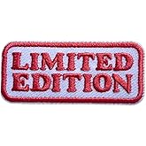 LEMEPINZ Limited Edition Patch, Size 3 Inches Iron On Limited Quote Embroidery Patches for Hats Clothes Backpacks Jeans, DIY Sew On Patches, Fabric Patches, Pink Patches, Trendy Gift for Book Lovers