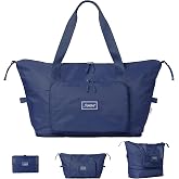 The Foldie Foldable Travel Bag for Women - 40L Weekender Bag with Multiple Pockets - Carry On Expendable Travel Bag