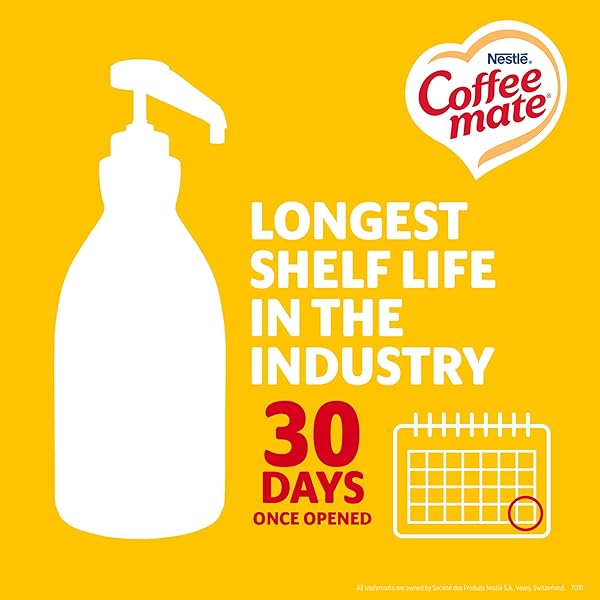 NESTLE COFFEE MATE COFFEE CREAMER, HAZELNUT, CONCENTRATED LIQUID PUMP BOTTLE, NON DAIRY, NO REFRIGERATION, 50.7 OZ