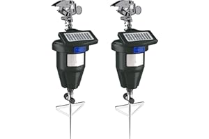 TRURID Motion Activated Sprinklers for Yard - Cat & Deer Repellent Devices, Raccoon & Dog Deterrent, Skunk & Cat Repellent for Yard, Scarecrows for Outside, Yard Maintenance Must Haves (2 Pack)