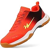 cungel-Tennis-Badmintion-Pickleball-Shoes Unisex No-Slip Pickleball & Tennis Shoes | Lightweight Breathable Court Shoes for Men and Women Orange