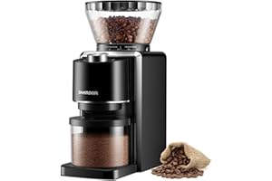 SHARDOR Conical Burr Coffee Grinder, Electric Coffee Bean Grinder with 35 Grind Settings, Adjustable for 2–12 Cups, Anti-Static Design, Black