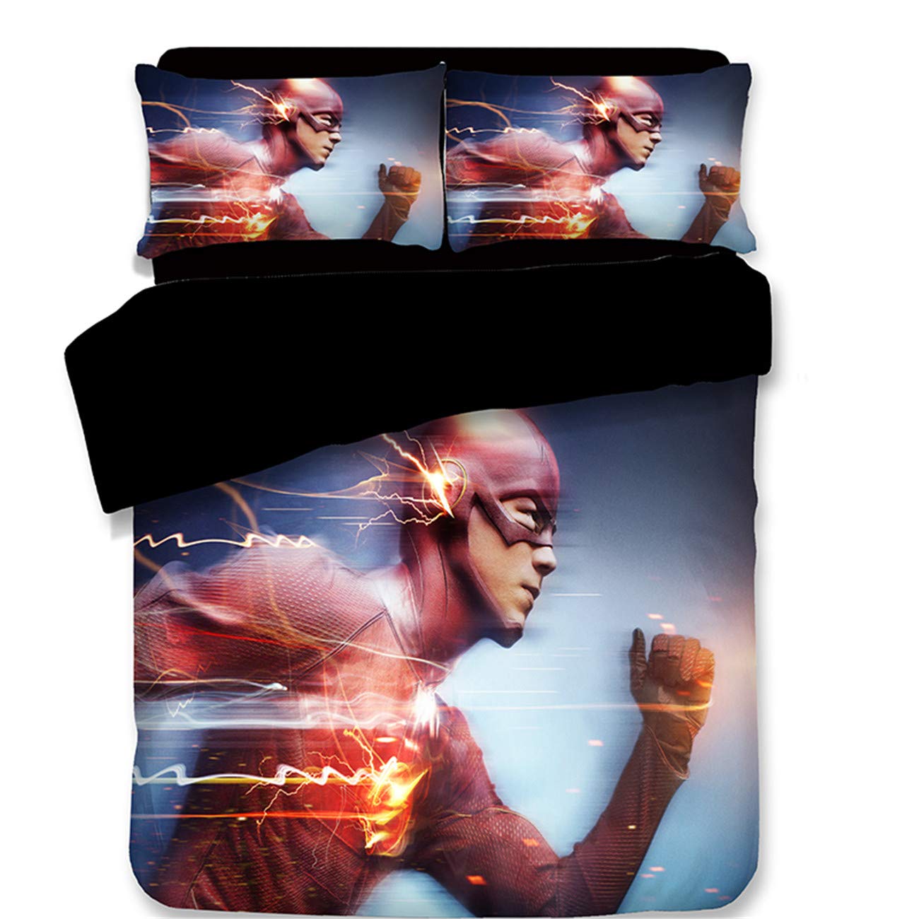 flash superhero bedding