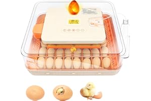 APODESS 56 Egg Incubator with Automatic Egg Turning and Humidity Control, Egg Incubators for Hatching Eggs Chicken Ducks Goose Quail Pigeon Turkey, Automatic Incubator for Home Classroom Lab Farm