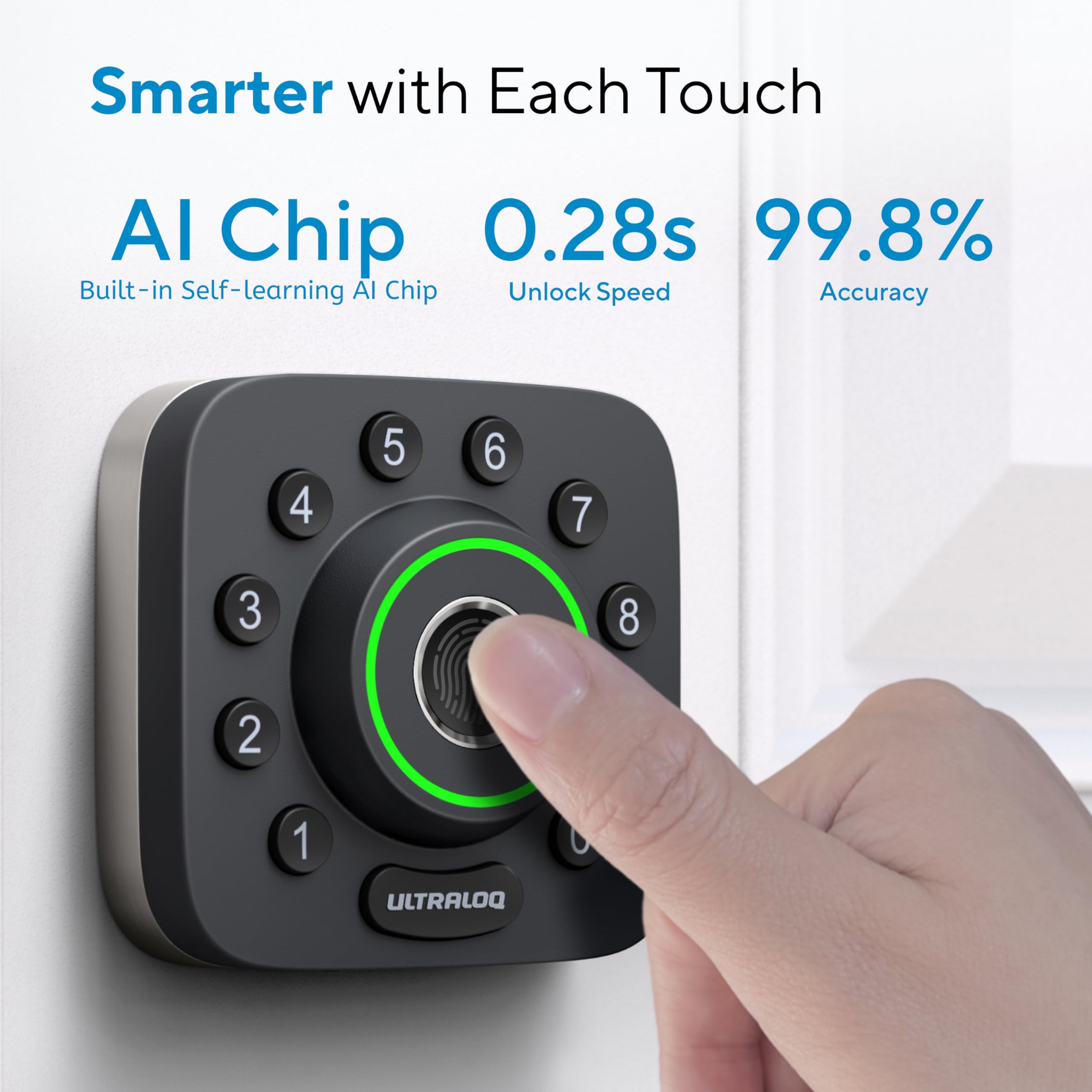 thumbnail image 2 of Sherlock S2 Smart Door Lock Home Keyless Lock Fingerprint + Password 2 of 10