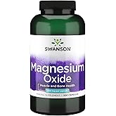 Swanson Magnesium Bone &amp; Muscle Support 200 Milligrams, 500 Capsules | An Essential Mineral for Strong Muscles and Bones That Supports Heart, Brain and Nervous System Health