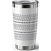 OGGOVIBE Hidden Message Coffee Mug for Women Men - Funny White Elephant Gifts FTS Tumbler for Coworker, Friends - Novelty Stainless Steel Prank Coffee Cups 20oz Gag Gifts with Straw White
