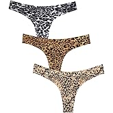 Wealurre Women's Microfiber Low Rise No Show Thong Pantie