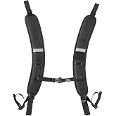 BASSDASH Backpack Straps Replacement Adjustable Padded Shoulder Straps for Backpack Dry Bag (Ladder Lock Buckles)