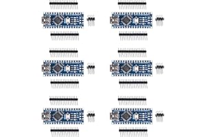 ACEIRMC for Arduino Nano V3.0, Nano Board CH340/ATmega328P Without USB Cable, Compatible with Arduino Nano V3.0 (6 Pack)