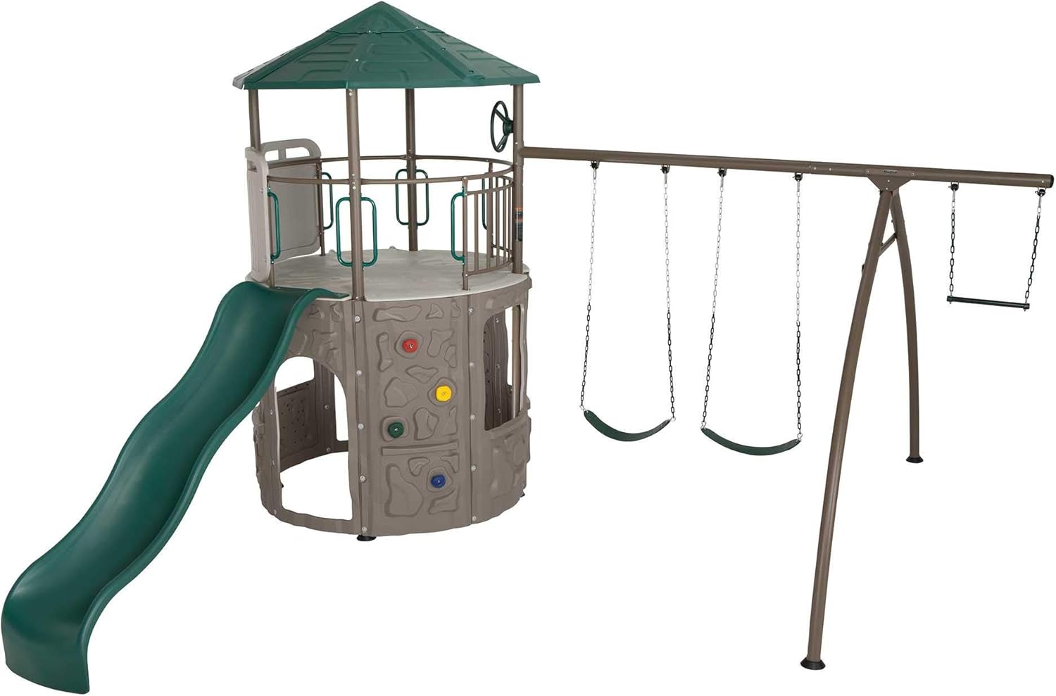 lifetime adventure tower swing set
