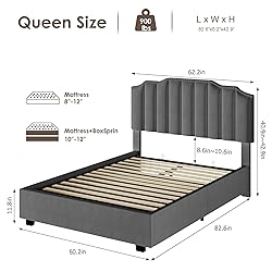 Harper & Bright Designs Lift Up Storage Bed Queen