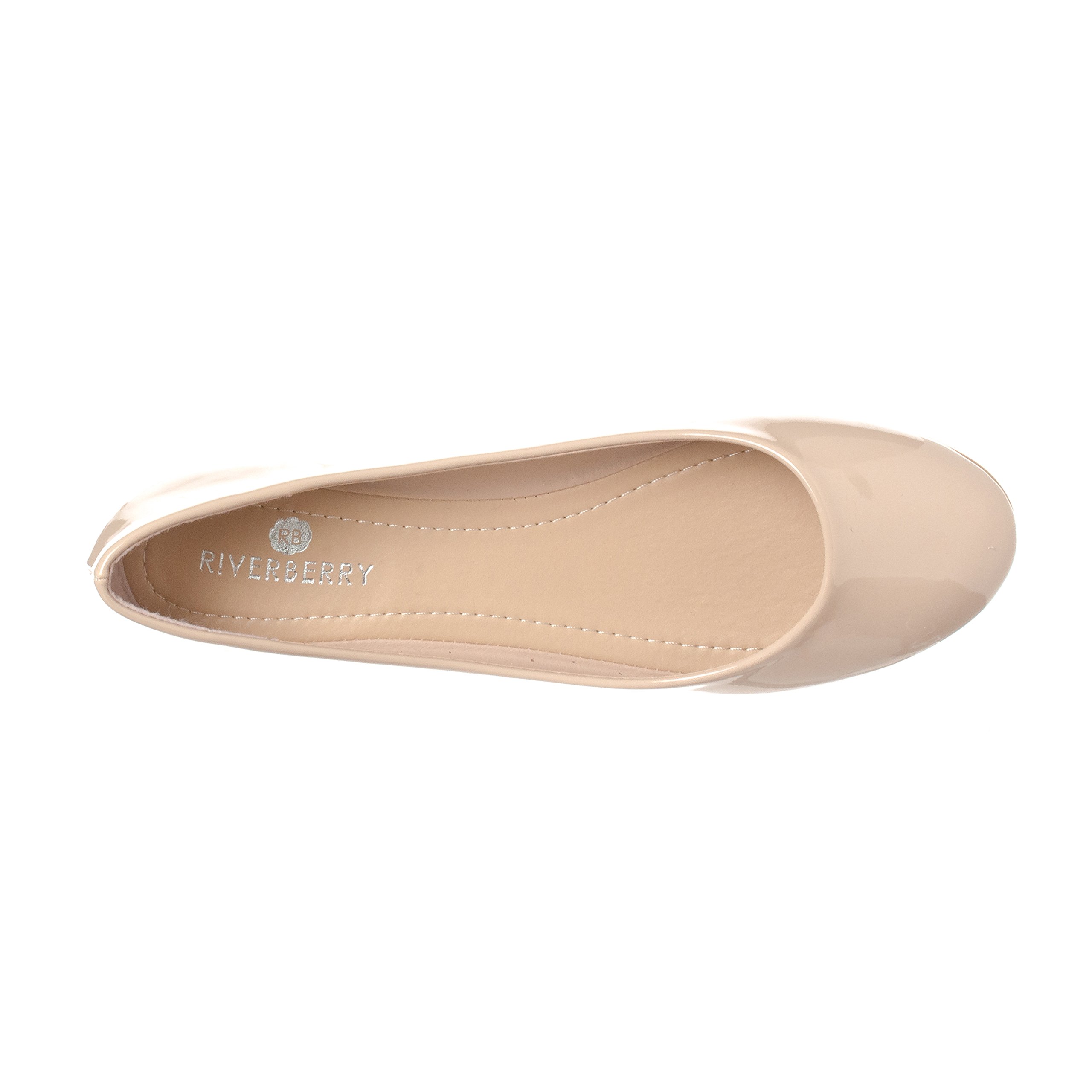 Riverberry Women's Aria Closed, Round Toe Ballet Flat Slip On Shoes - Image 4