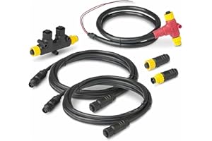 GaiRen NMEA 2000 Starter Kit, Backbone Cables Drop Cables Dual Tees Kits Terminators Marine 2K Network for Lowrance Simrad Ga