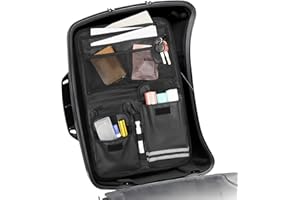 BORDAN Tour Pack Lid Organizer for Harley Davidson Road King Electra Glide Road Glide Street Glide Touring Travel-Paks, Motorcycle Universal Storage Bag with Waterproof Pocket