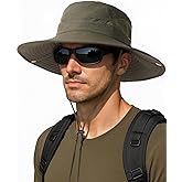 FURTALK Mens Bucket Sun Hat UPF 80+ Wide Brim Hiking Fishing Beach Outdoor Hats