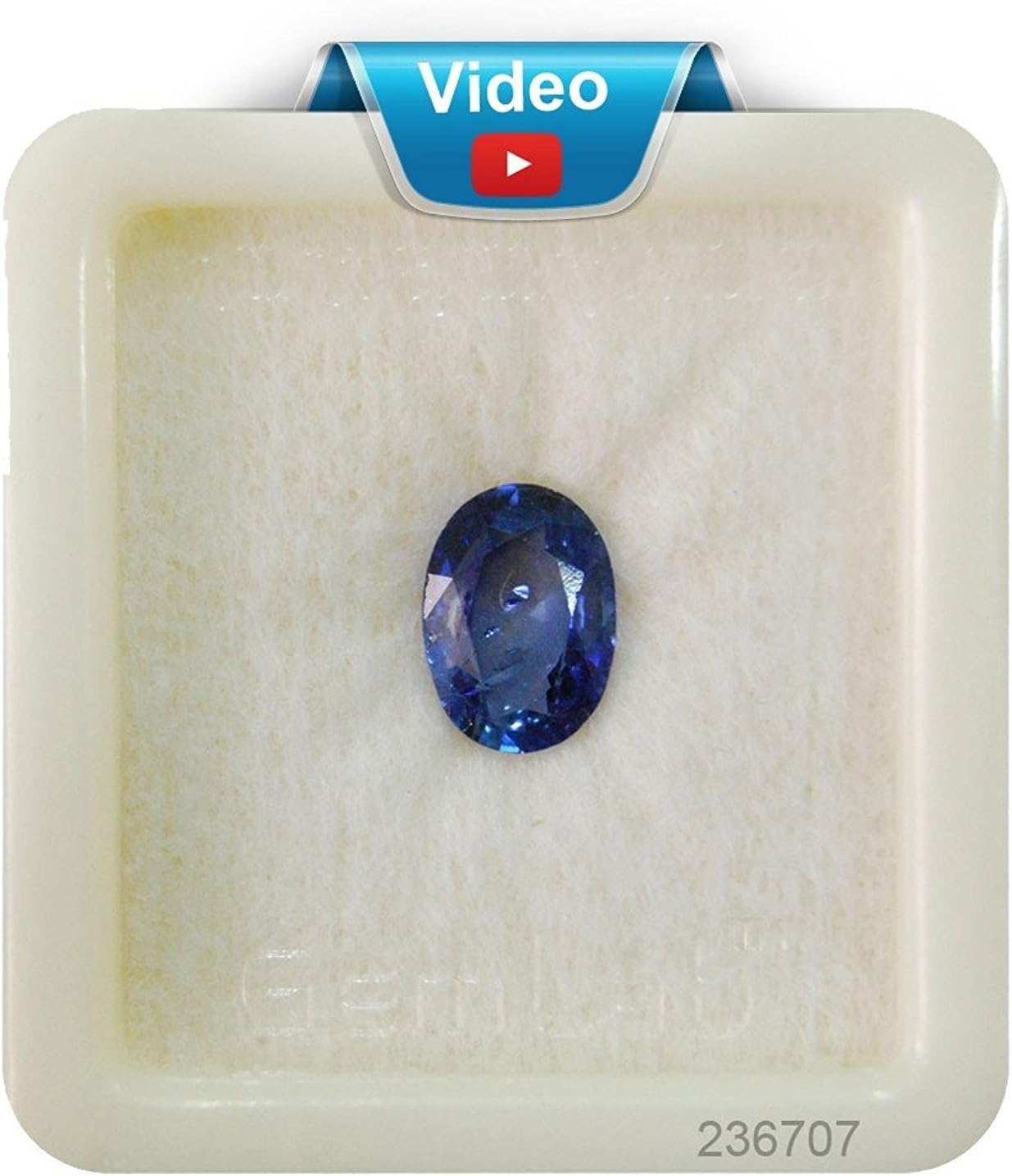 Bague Blue Sapphire Oval Ceylon Mined Pukhraj Loose Gemstone Certified 6.6 Carat