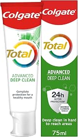 Colgate Total Advanced Deep Clean Toothpaste 75ml Fluoride 24h Defence