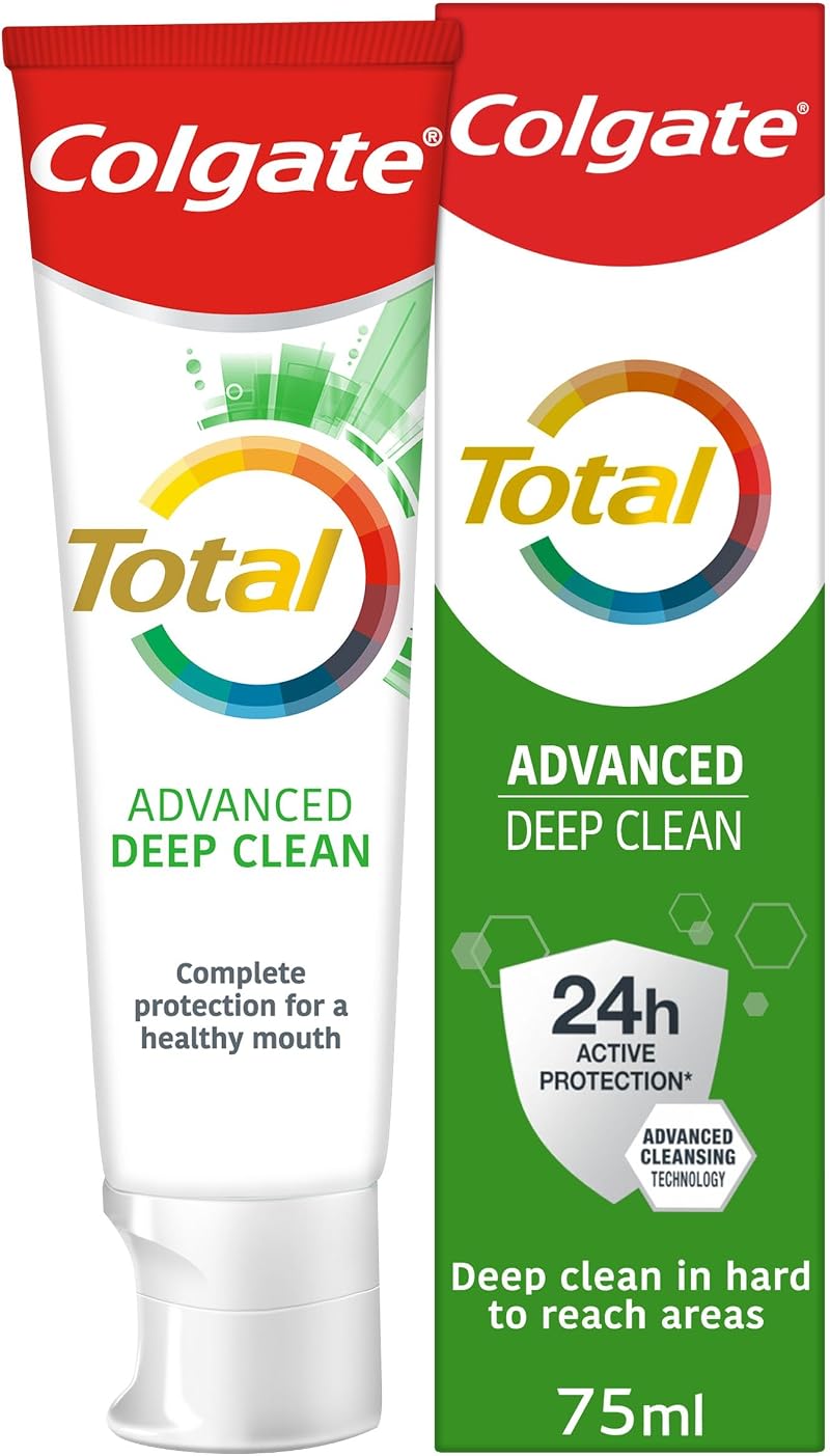 Colgate Total Advanced Deep Clean Toothpaste 75ml Fluoride 24h Defence