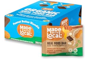 Made with Local, Real Food Snack Bar, Gluten Free, Gift Box, Made and Sourced in Canada, 53 grams x 12 (Peanut Butter Blondie