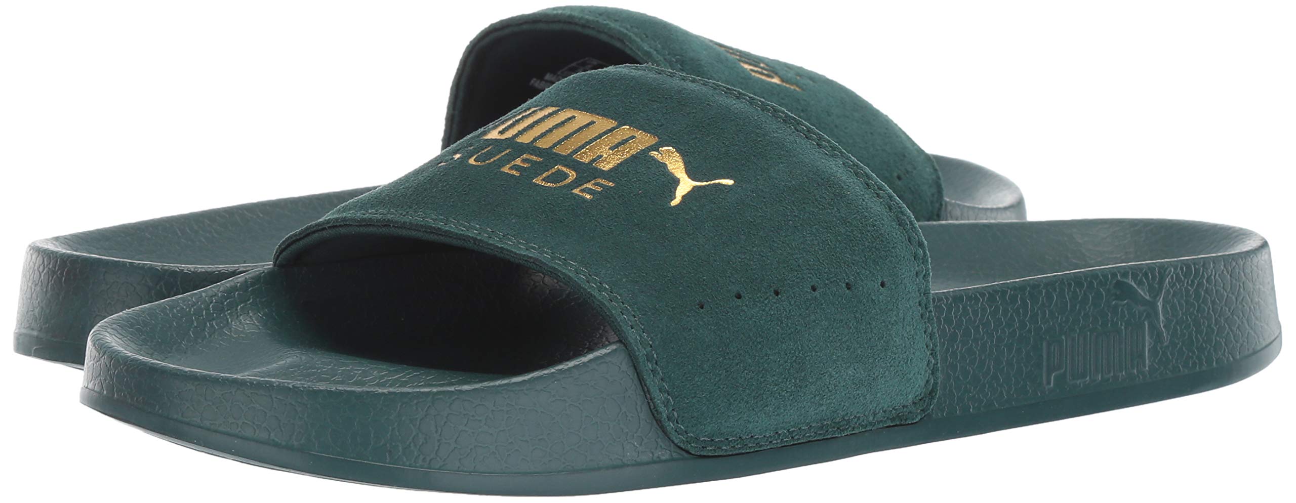 puma men's leadcat suede slide sandal